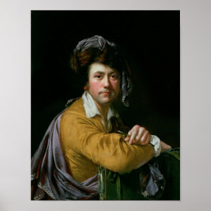 Poster Autoportrait à l'âge environ de quarante, c.1772