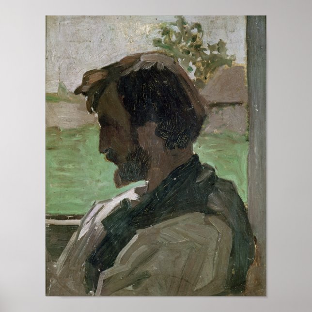 Poster Autoportrait à Saint-Saveur, 1868 (Devant)