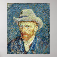 Autoportrait avec Casquette Felt Vincent van Gogh