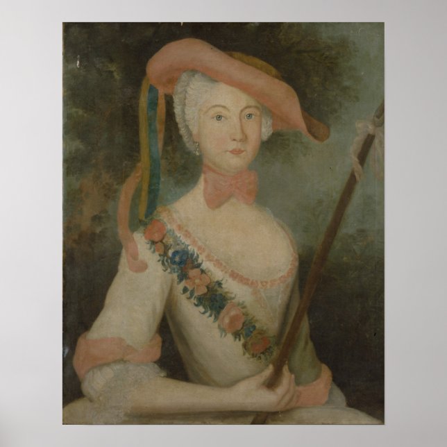 Poster Autoportrait, c.1725-40 (Devant)
