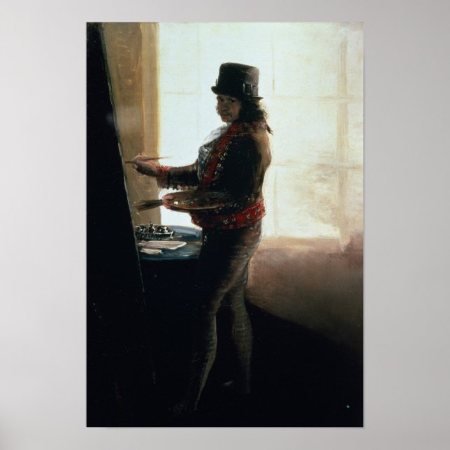 Poster Autoportrait dans Studio (Devant)