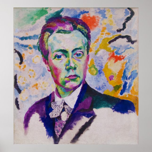 Poster Autoportrait de Robert Delaunay (Devant)