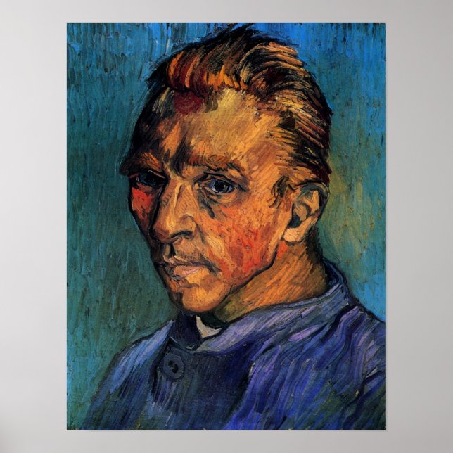 Poster Autoportrait de Vincent van Gogh sans barbe (Devant)