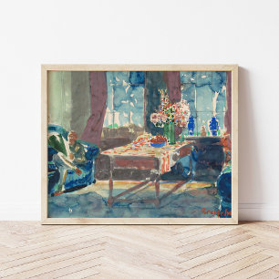 Poster Autoportrait George Luks