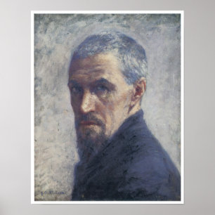 Poster Autoportrait, Gustave Caillebotte, vers 1892