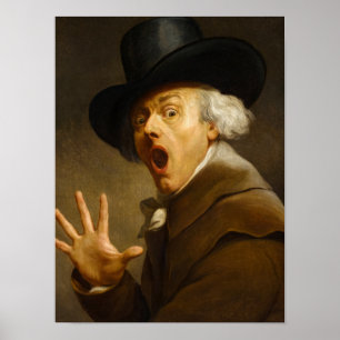 Poster Autoportrait, La surprise de Joseph Ducreux