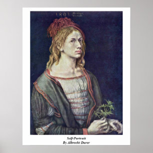 Poster Autoportrait par Albrecht Durer