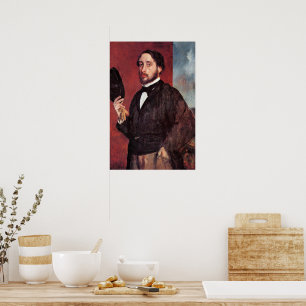 Poster Autoportrait, par Edgar Degas,