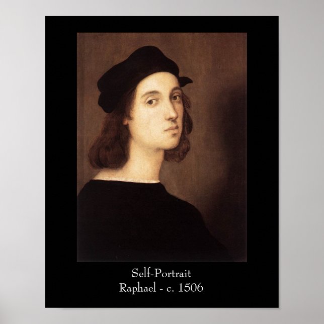 Poster autoportrait Raphael Imprimer (Devant)