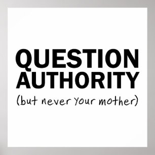 Poster Autorité des questions