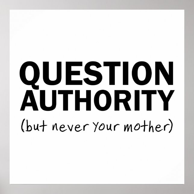 Poster Autorité des questions (Devant)