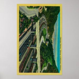 Poster Autoroute de Cahuenga, passage vers Hollywood