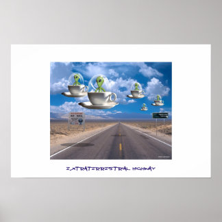 Poster Autoroute Extraterrestre