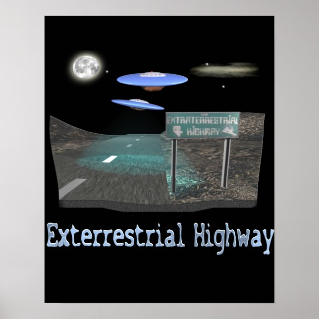 Poster Autoroute terrestre (Devant)