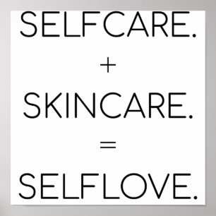 Poster Autosoin Soins de la peau Selflove Peau Lover Sk