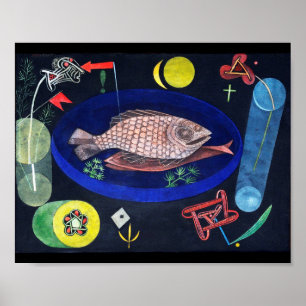 Poster Autour du poisson, Paul Klee