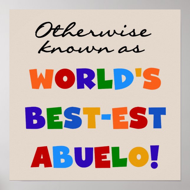 Poster Autrement Connu Comme Le Meilleur Abuelo (Devant)