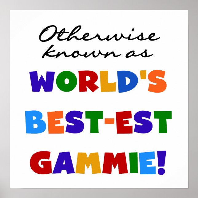 Poster Autrement connu comme T-shirts de Meilleur-est Gam (Devant)