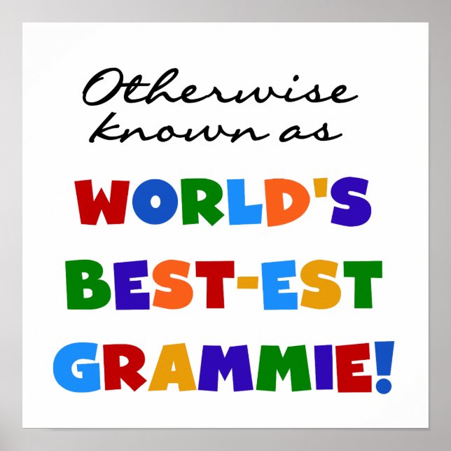 Poster Autrement connu comme T-shirts de Meilleur-est Gra (Devant)