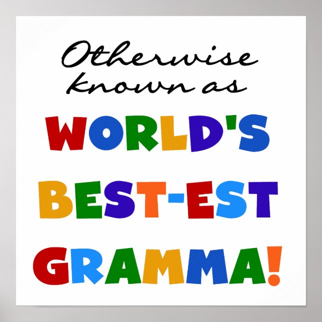 Poster Autrement connu comme T-shirts de Meilleur-est Gra (Devant)