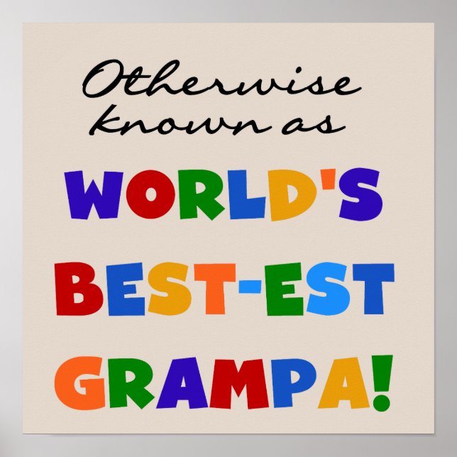Poster Autres sous le nom de Meilleurs T-shirts Grampa (Devant)