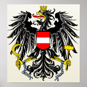 Poster Autriche Armoiries détail