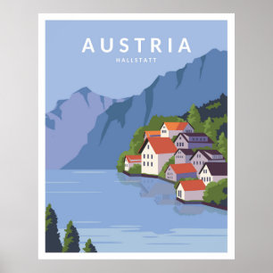 Poster Autriche Hallstatt