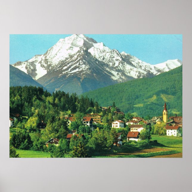 Poster Autriche, Tyrol, Igles près d'Innsbruck (Devant)