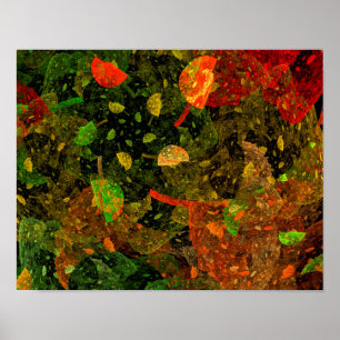 Poster Autumn colorful decorative design