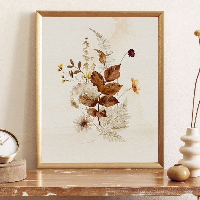 Poster Autumn Watercolor Floral (Créateur téléchargé)