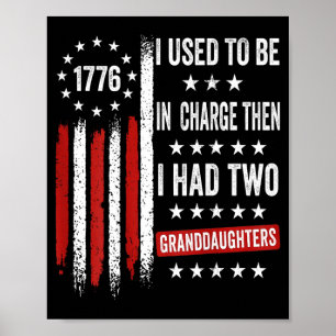 Poster Avais La Charge Avait 2 Petites-Filles Sur Le Dos