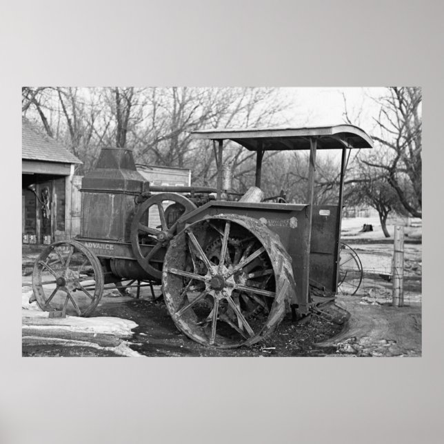 Poster Avance Tracteur Rumely, 1936 (Devant)