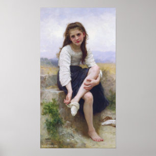 Poster Avant le bain par William Bougereau