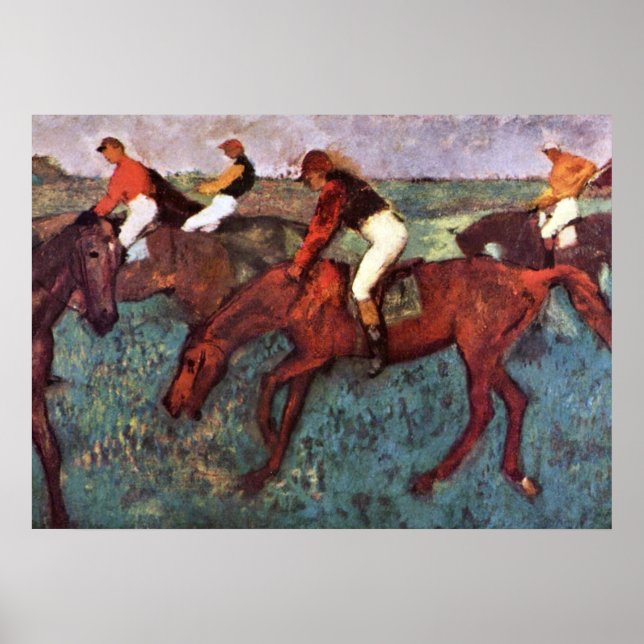 Poster Avant Le Début Formation Jockeis - Diplôme Peintur (Devant)