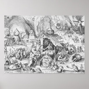 Poster Avarice (Avaritia), Les Sept Péchés Mortels