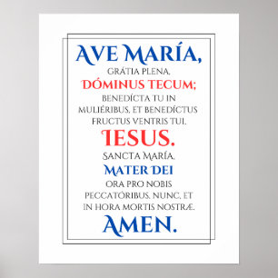 Poster Ave Maria Print