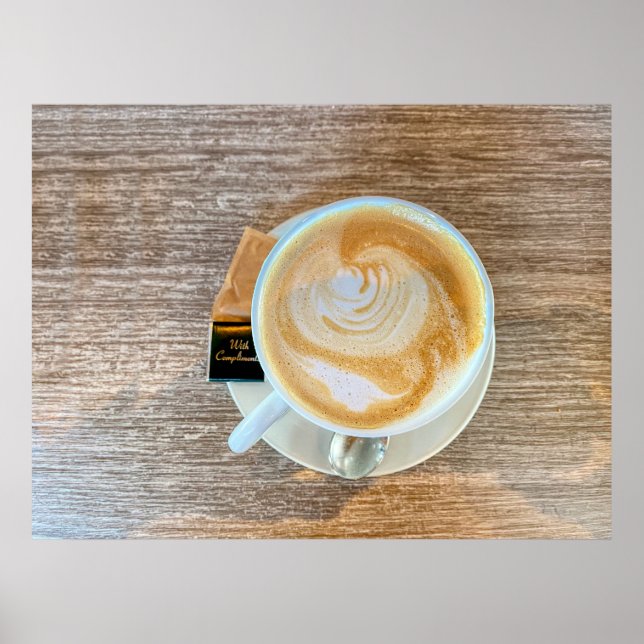 Poster Avec Compliments, Café (Devant)