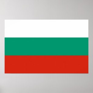 Poster avec Drapeau de Bulgarie