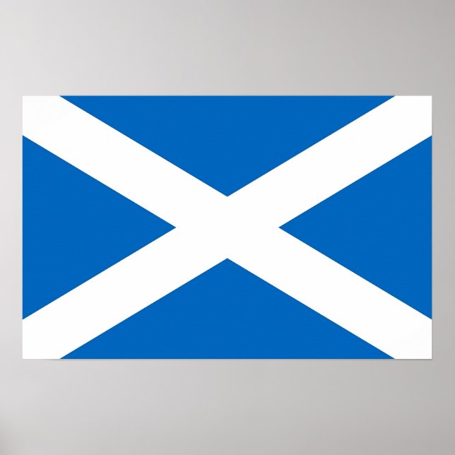 Poster avec Drapeau d'Ecosse (Devant)