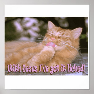 Poster Avec JÉSUS je l'ai obtenu léché