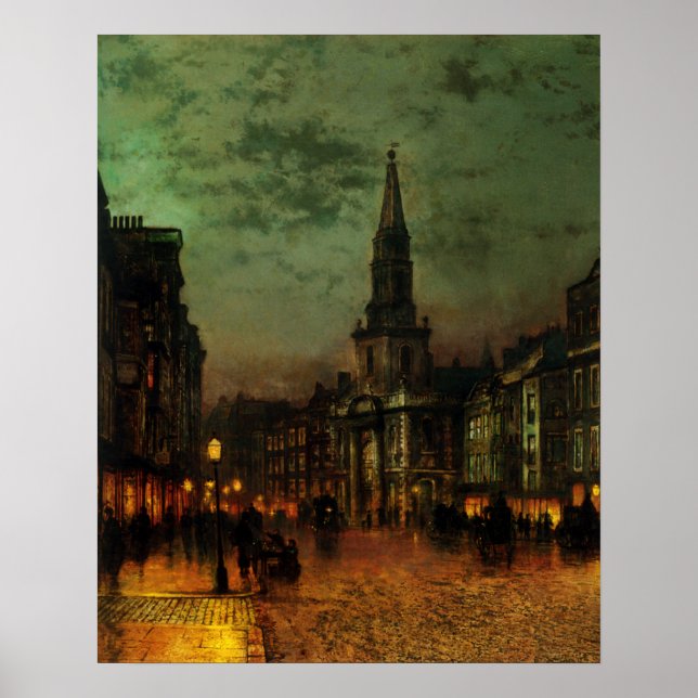 Poster Avec John Atkins Grimshaw Peinture (Devant)