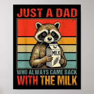 Poster Avec La Fête des pères Lait Première Fois Papa Nou