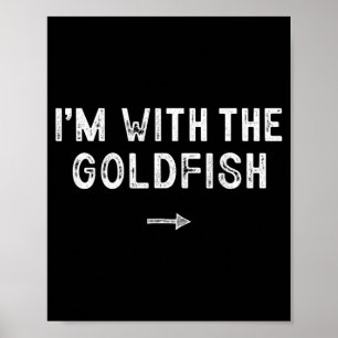 Poster Avec le costume de poisson rouge correspondant à H