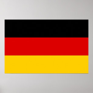 Poster avec le drapeau de l'Allemagne