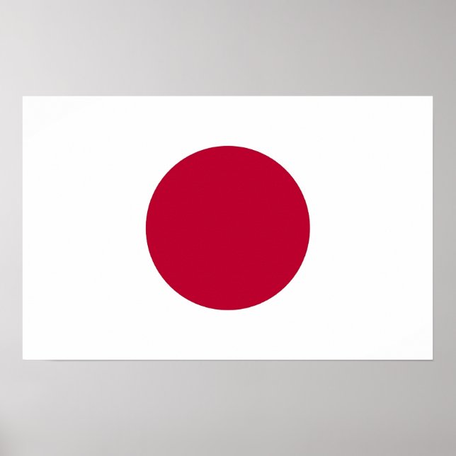 Poster avec le drapeau du Japon (Devant)