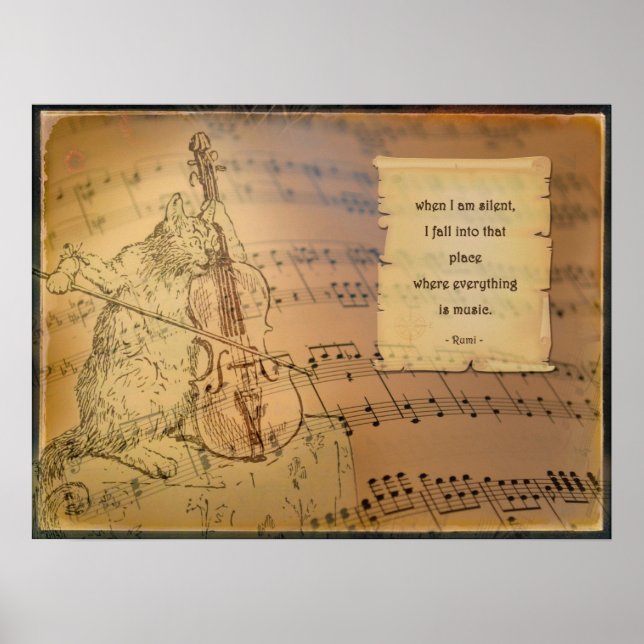 Poster avec le poème de Rumi (Devant)