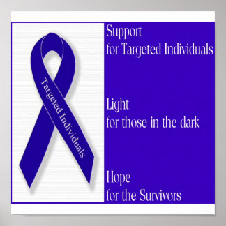 Poster avec logo Indigo Ribbon