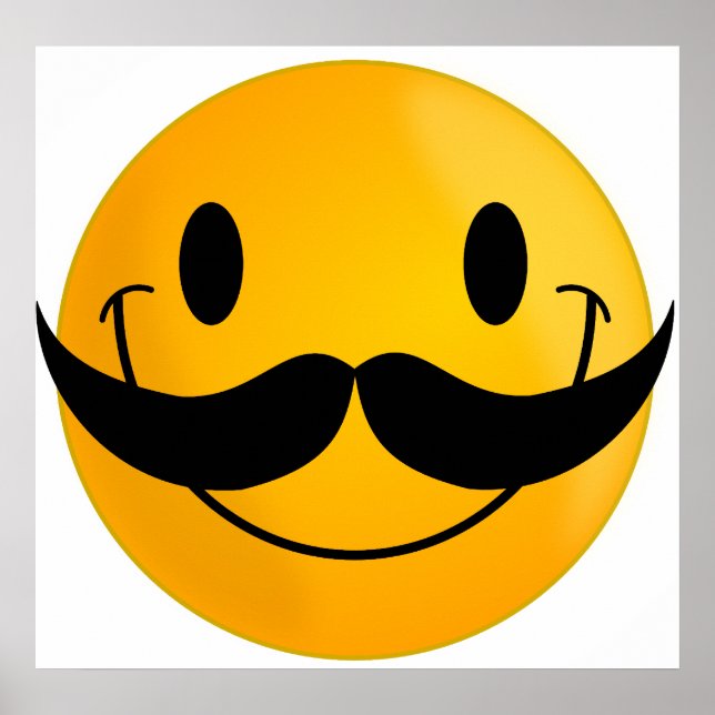 Poster avec Moustache (Devant)