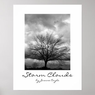 POSTER avec option de mise à niveau "Nuages de tem