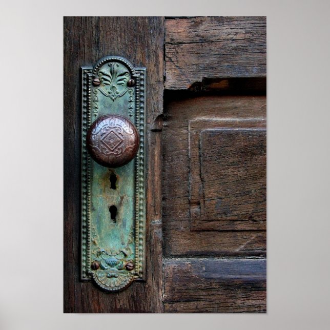 Poster avec options 'Old Door Knob' de Joanne Coyl (Devant)